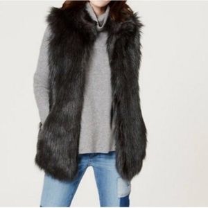 Black Fur Vest